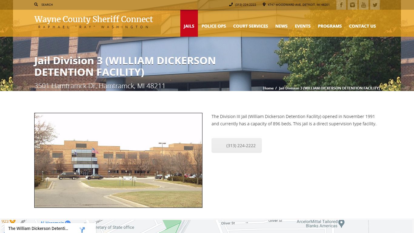 Jail Division 3 (WILLIAM DICKERSON DETENTION FACILITY)